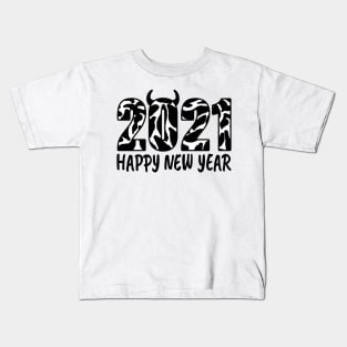 2021 Bull, Happy Chinese New Year, Happy New Year 2021, 2021 Year of The Ox, Symbol of the Year 2021, Kids T-Shirt